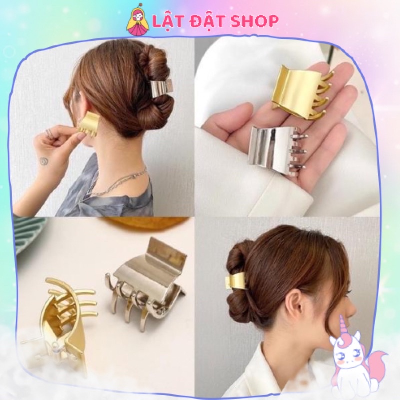 🍃 Kẹp tóc kim loại nhỏ 5 răng cột nửa tóc phong cách Hàn Quốc 🍃