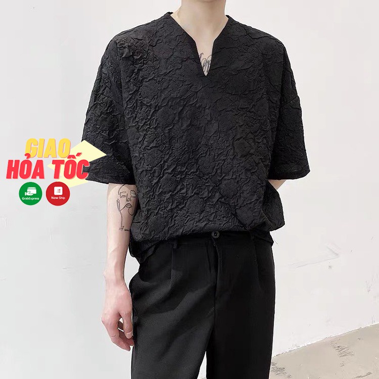 Áo sơ mi Premium Vneck Rose Shirt