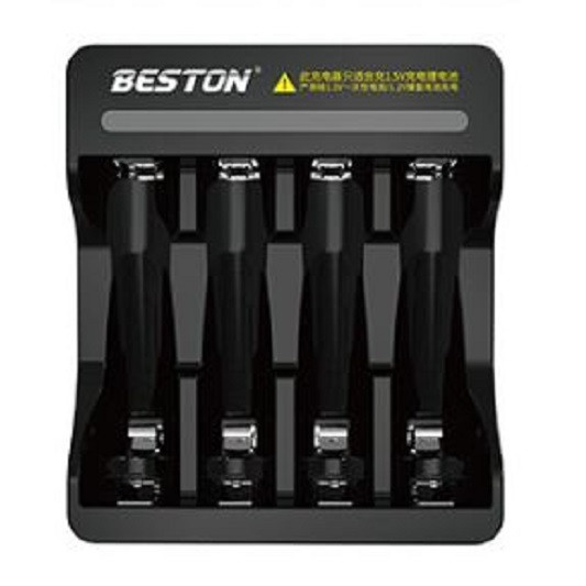 Bộ sạc pin AA/AAA Beston chính hãng 1.5V Sạc nhanh Tự ngắt Có đèn báo đầy