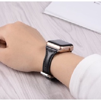 Dây Da Cho Đồng Hồ Thông Minh AP Watch Khóa Thép Thời Trang Sang Trọng Series 1/2/3/4/5/SE/6/7 Size 38-40-41-42-44-45mm