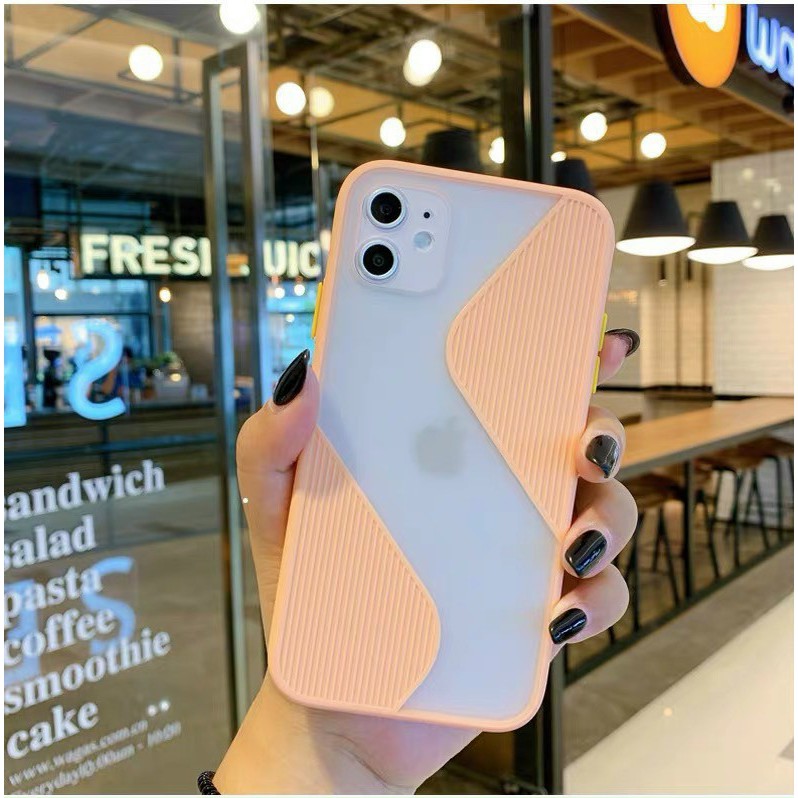 Ốp lưng iphone hình chữ S bảo vệ camera viền vuông 5s/6/6plus/6s/6splus/6/7/7plus/8/8plus/x/xs/xsmax/11/11pro/11promax