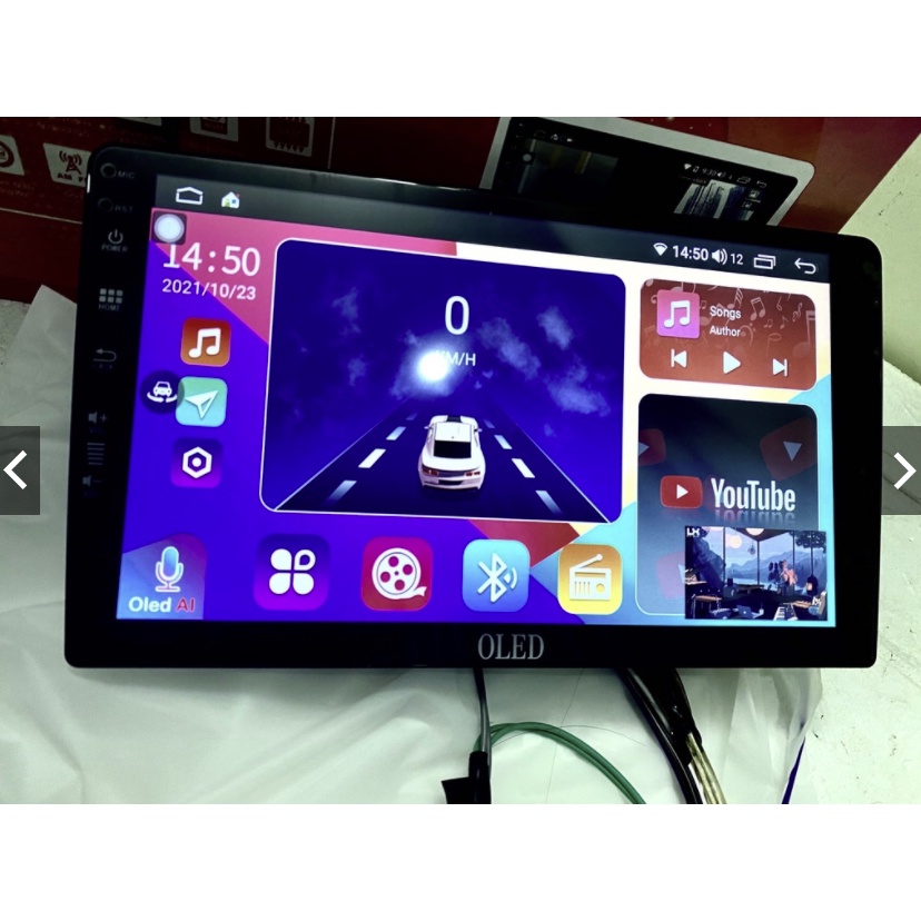 Màn liền camera 360 OLED C8S NEW cho các dòng xe ô tô, Màn hình dvd android OLED C8S ram 3g rom 32g, mặt dưỡng, zắc zin