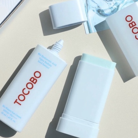 Kem chống nắng phổ rộng thuần chay TOCOBO Bio Watery/Vita Tone Up Sun Cream SPF50+ PA++++ 50ml - Ninishop