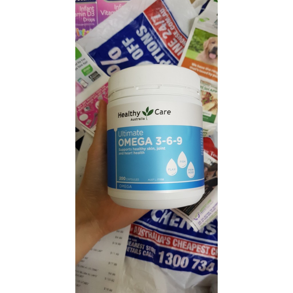 Omega 3 6 9 Healthy Care Ultimate tăng cường sức khỏe 200 viên