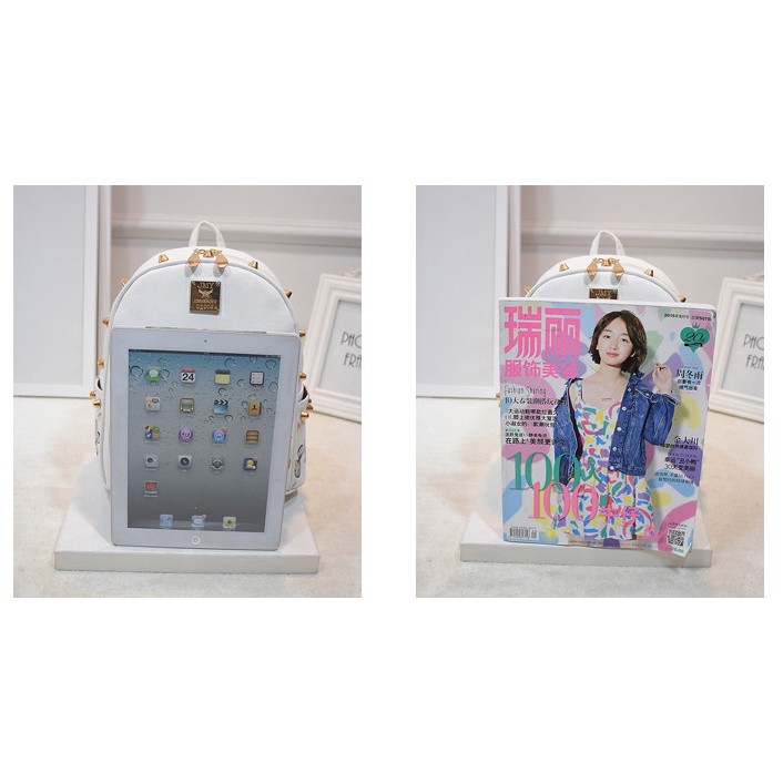 Ba Lô Da PU In Họa Tiết Hoa Phong Cách Hàn Quốc Dành Cho Nữ