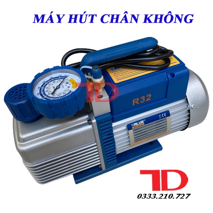 Máy hút chân không Value VI280Y 8.0 CFM 1HP có đồng hồ báo áp và rờ le tự ngắt