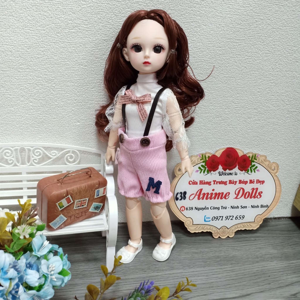 Búp Bê Công Chúa Sakura Cao 30cm 22 Khớp Kèm Váy ,Giày phần 1