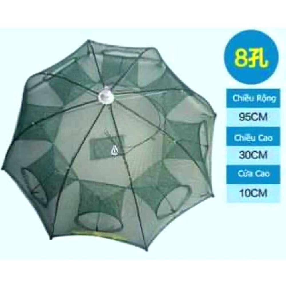 Lưới Bắt Cá Bát Quái ( 6 Cửa, 8 Cửa, 12 Cửa, 16 Cửa ) - CHỌN SIZE TRÊN PHẦN NHÓM MÀU