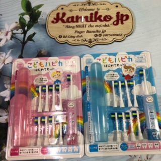 SET BÀN CHẢI CHẠY PIN HAPIKA CHO BÉ mẫu mới