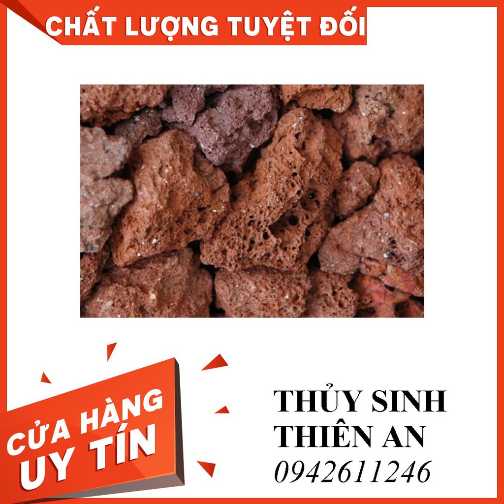 ĐÁ NHAM THẠCH ĐỎ (1KG)/ Lọc bể cá