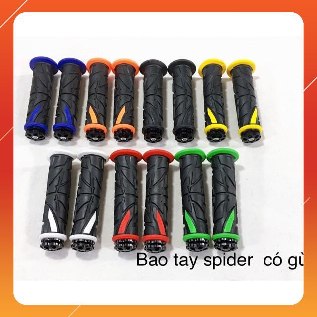 Bao tay cao su mềm chống trượt mẫu Spider Nhện có gù đủ màu