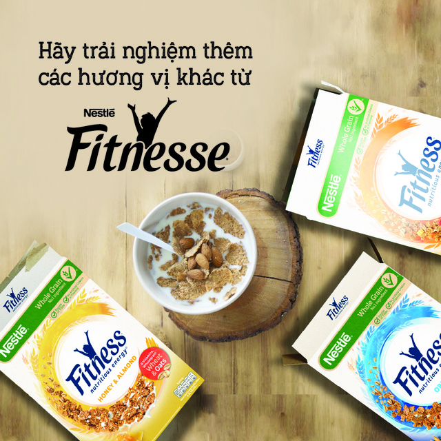 Bánh Ngũ Cốc Ăn Sáng Mật Ong Và Hạnh Nhân Nestle Fitnesse 390g | BigBuy360 - bigbuy360.vn