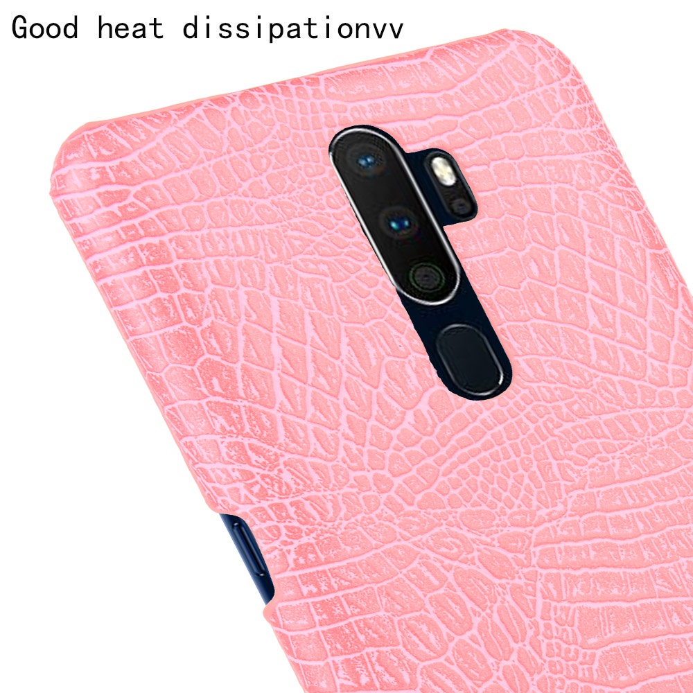 Ốp Điện Thoại Nhựa Cứng Giả Da Cá Sấu Thời Trang Cho OPPO A1 A1k A3s A5s A7 A5 A9 2020 AX5 AX7