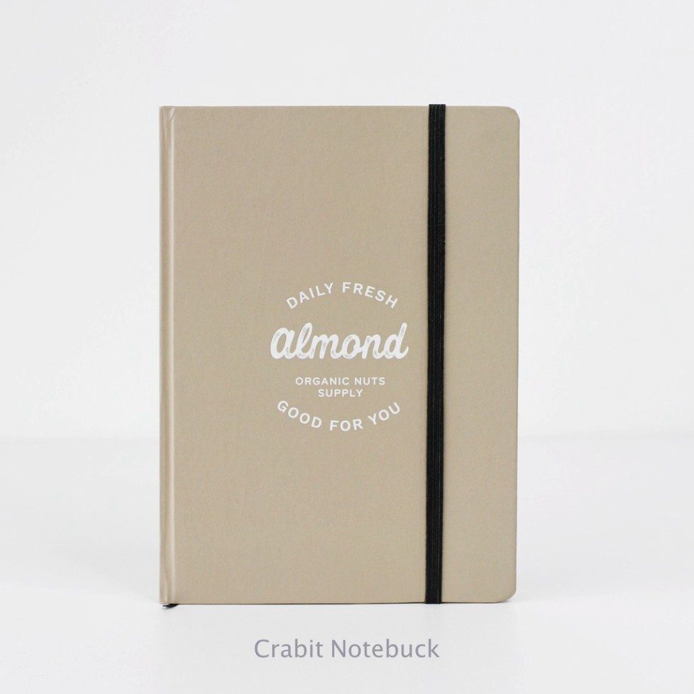 ( Shop uy tín ) ( HOT NEW ) Sổ tay grid Crabit - Almond - BEST CHOICE - Ruột ô vuông ghi chép, Bullet Journal - Milky - 