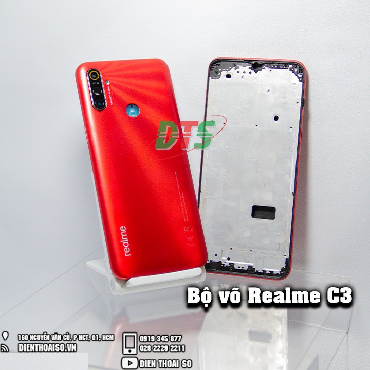 Nắp lưng có kính camera và sườn Oppo realme C3