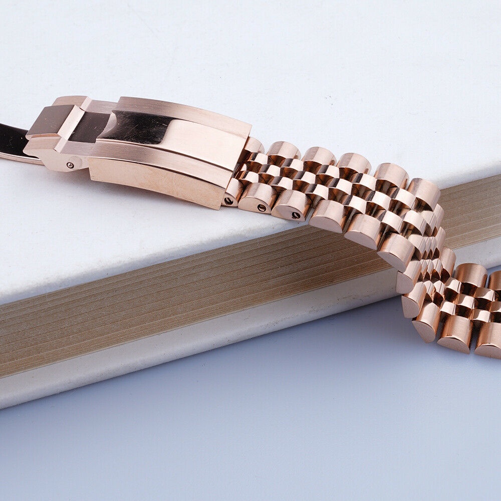 Dây Đồng Hồ 20mm Màu Vàng Hồng Cho rolex GMT Master II