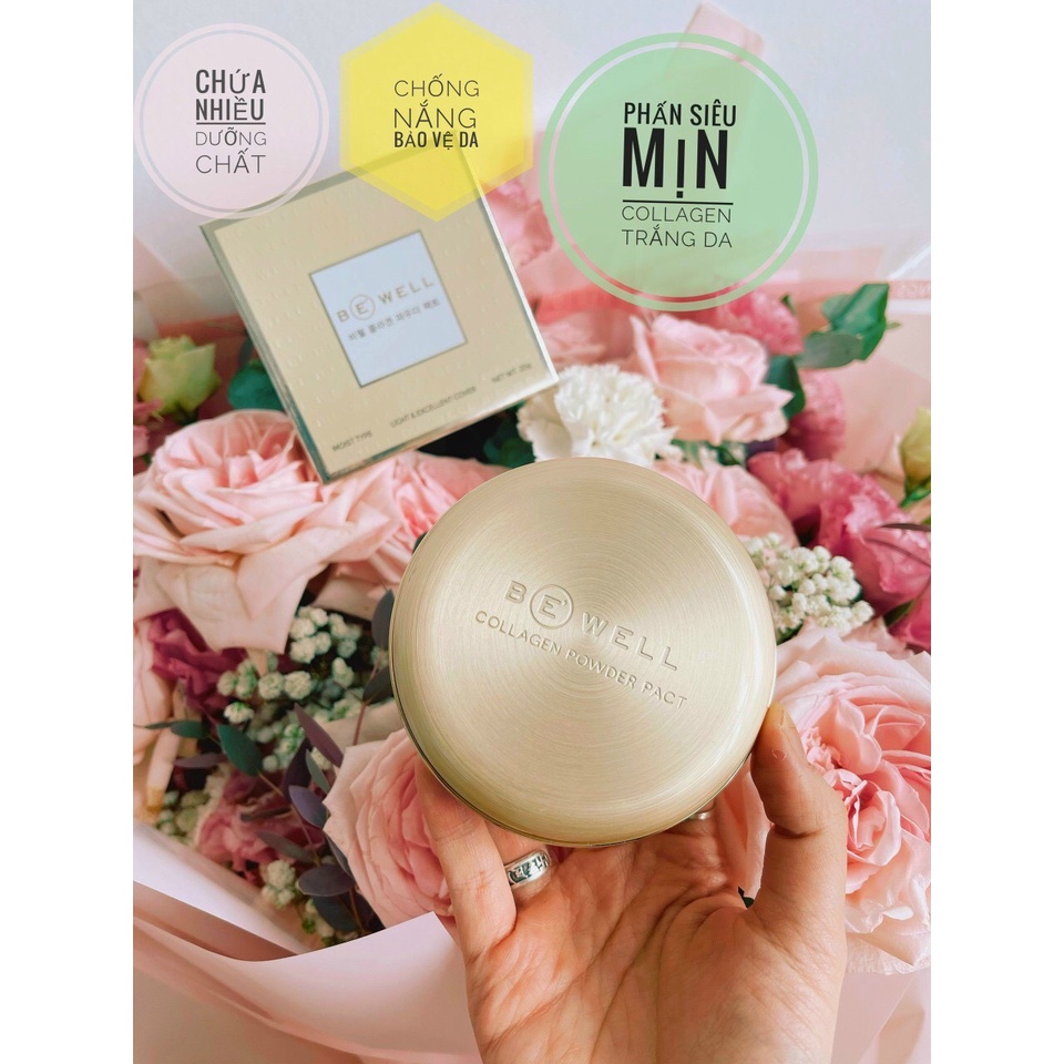 Phấn phủ BE’WELL - COLLAGEN - PACT siêu mịn