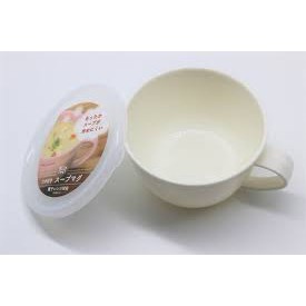 Cốc súp có nắp đậy nhựa PP cao cấp của Nhật Bản 360ml dùng nấu mỳ, hâm cháo, hâm bột cho Bé dùng trong lò vi sóng