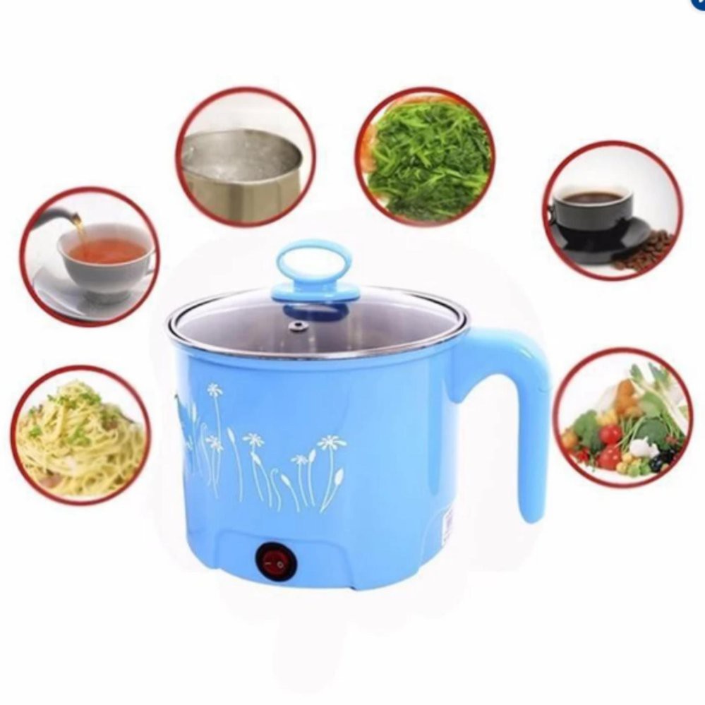 Nồi lẩu điện - Ca Mì Mini Đa Năng 1,8L Có Kèm Khay Hấp