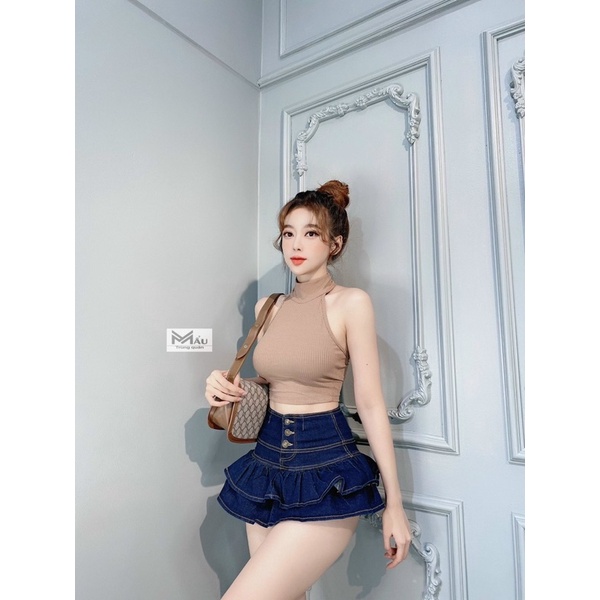 Áo ba lỗ nữ cổ yếm