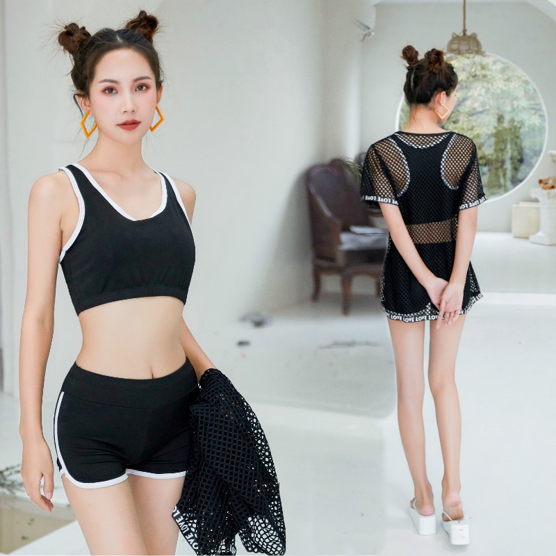 Bộ đồ bơi tắm biển nữ Bikini 3 mảnh áo tắm thể thao mới 2023