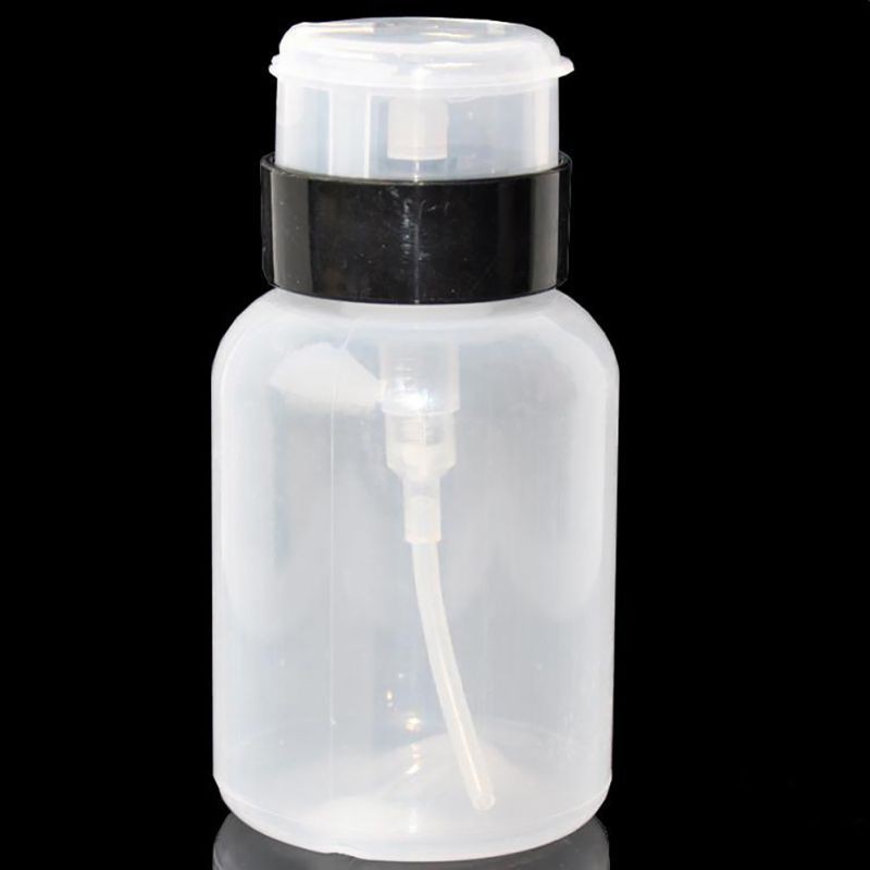 Bình bơm rỗng 210ml dùng để đựng chất tẩy sơn móng tay tiện dụng