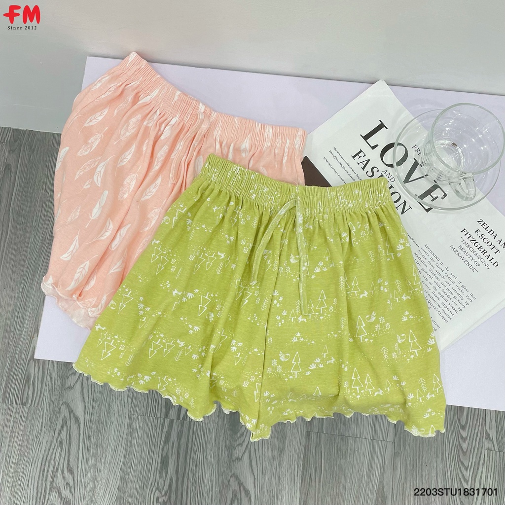 Quần đùi nữ mặc nhà bo viền hoạ tiết dễ thương fmstyle thời trang mặc nhà ulzzang, Xả kho giá rẻ 3 quần 90k 220401302