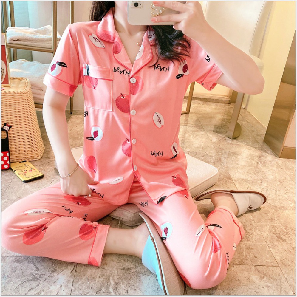 Bộ đồ ngủ, đồ mặc nhà Pijama đồ mặc nhà chất cotton mềm mịn | BigBuy360 - bigbuy360.vn