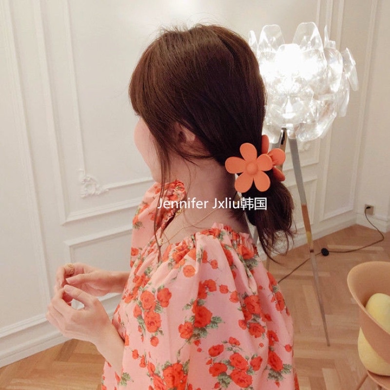 Cặp tóc hình bông hoa mầu kẹo ngọt
