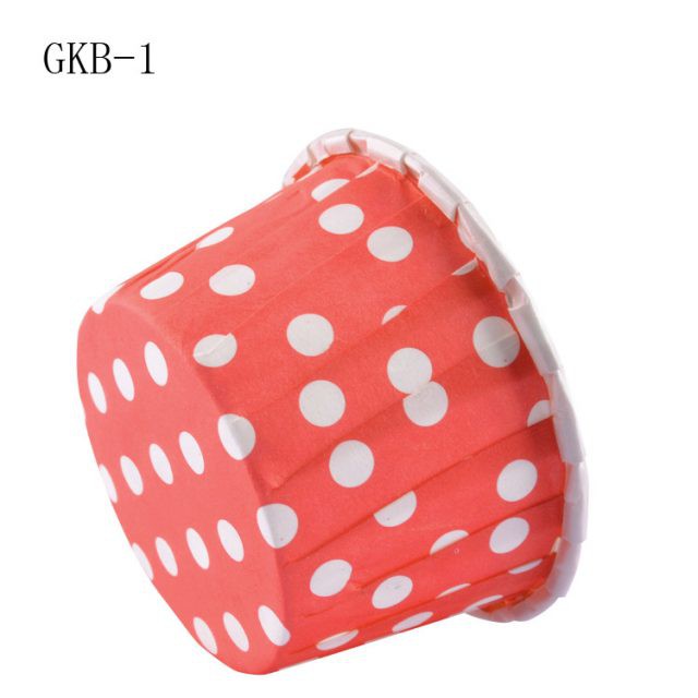 Ly giấy 310/312 Cupcake tròn chống dính lốc 100 cái- giao màu và họa tiết ngẫu nhiên