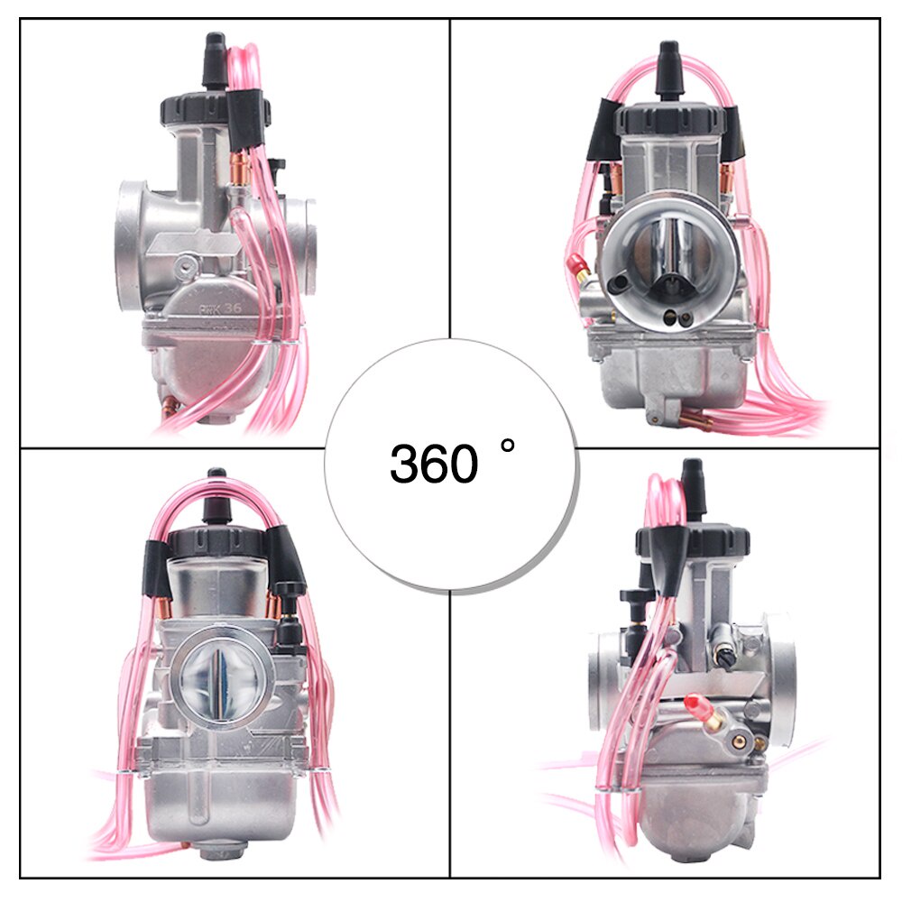 Bộ chế hòa khí Keihin PWK 33 34 35 36 38 40 42mm có 10 đầu phun chính cho xe địa hình UTV ATV Buggy