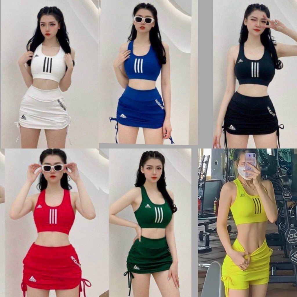 TẶNG MÚT LÓT BỘ ĐÙI TẬP GYM, ZUMBA DÂY RÚT mẫu mã mới BA SỌC chất co giãn SIÊU XINH