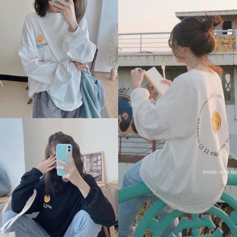 [SIÊU HOT Áo Pull Smile 6826 (Áo Tay Dài Nữ)