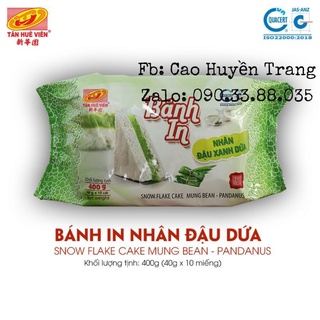 Bánh in đậu xanh lá dứa tân huê viên