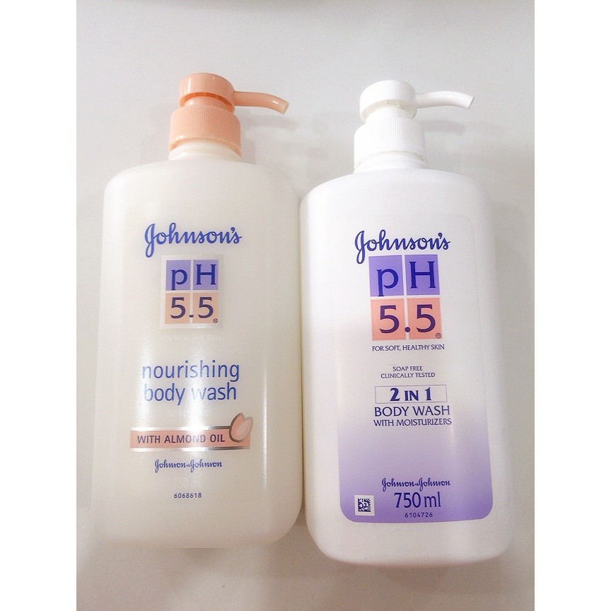 Sữa tắm 2 trong 1 Johnson's pH5.5 750ml