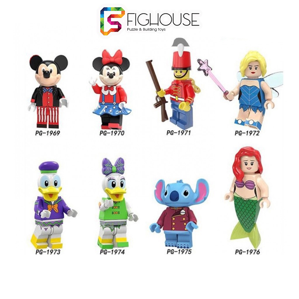 Xếp Hình Minifigures Các Nhân Vật Hoạt Hình Disney - Đồ Chơi Lắp Ráp non-lego PG8225 [A19]