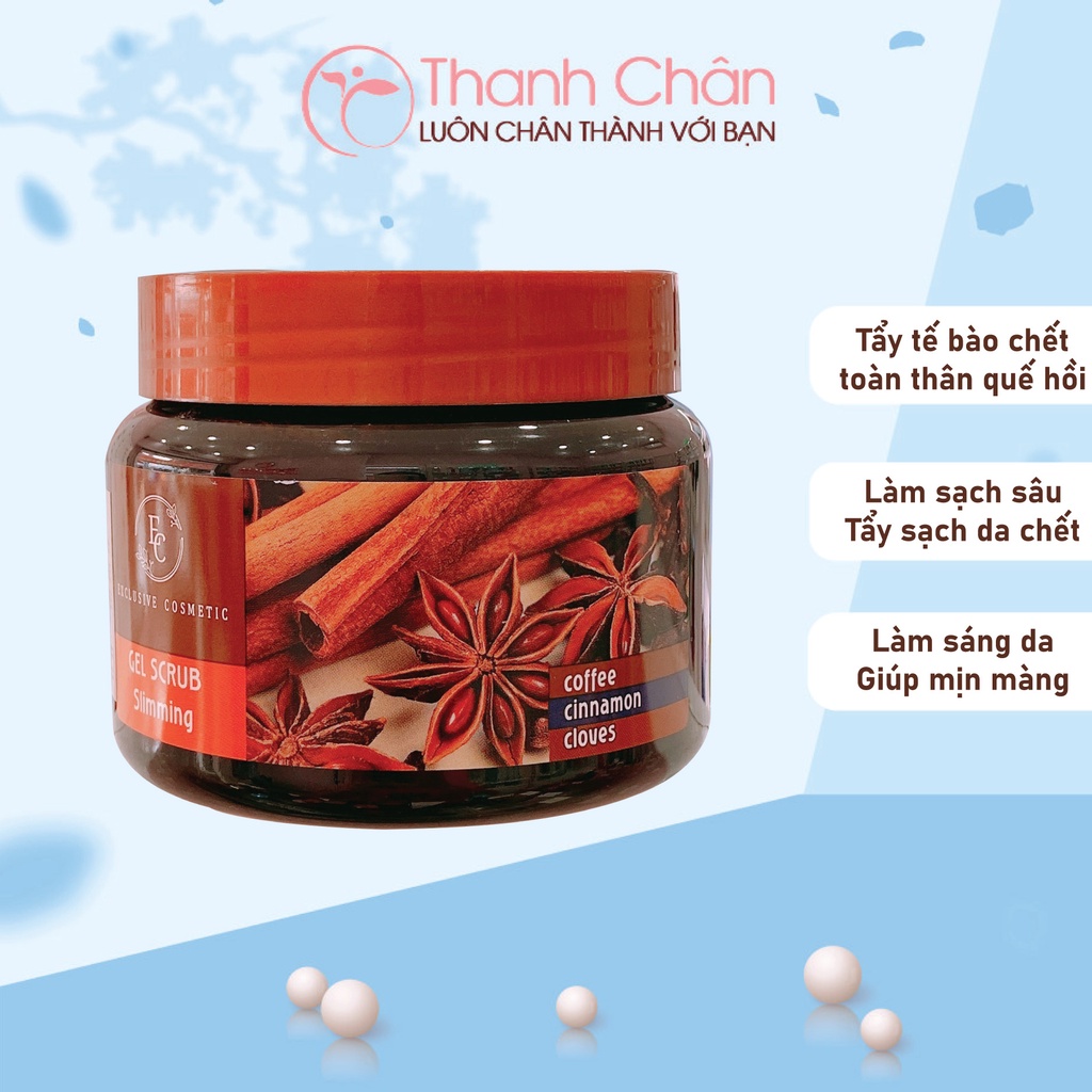 Tẩy Tế Bào Chết Toàn Thân Quế Hồi Exclusive Cosmetics Gel Scrub Coffee Cinnamon Cloves 380g