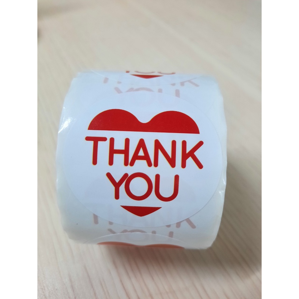 Tem thank you sticker xinh xắn 4.5cm