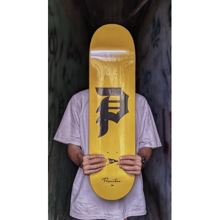 Mặt Ván Trượt Skateboard Cao Cấp Mỹ - PRIMITIVE TEAM DIRTY P YELLOW DECK 8.38