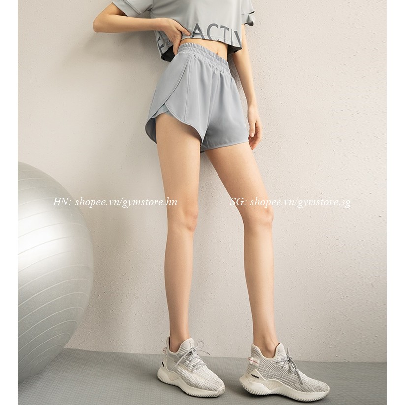 Quần Biker Short Đùi Tập Gym RUN ❤️𝐗𝐈̣𝐍 𝐑𝐄̉ Đ𝐄̣𝐏❤️  Vải dù 2 Lớp Cho Nữ Tập Thể Thao GYMSTORE 996