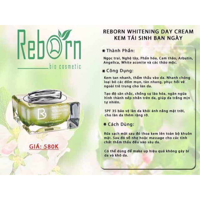 Kem face Reborn cao cấp từ Mỹ 