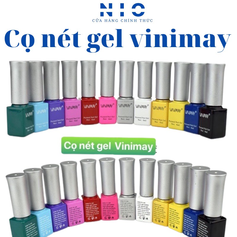 Cọ nét GEL VINIMAY [ cửa hàng dụng cụ nối mi , dụng cụ làm móng , keo nối mi , sơn gel , móng giả ]
