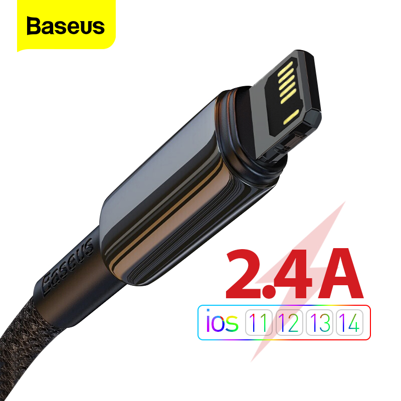 Baseus Cáp Sạc Nhanh Cho iPhone 12 Pro Max 11 iPhone 8 7 6 6s Và iPad Với Cổng