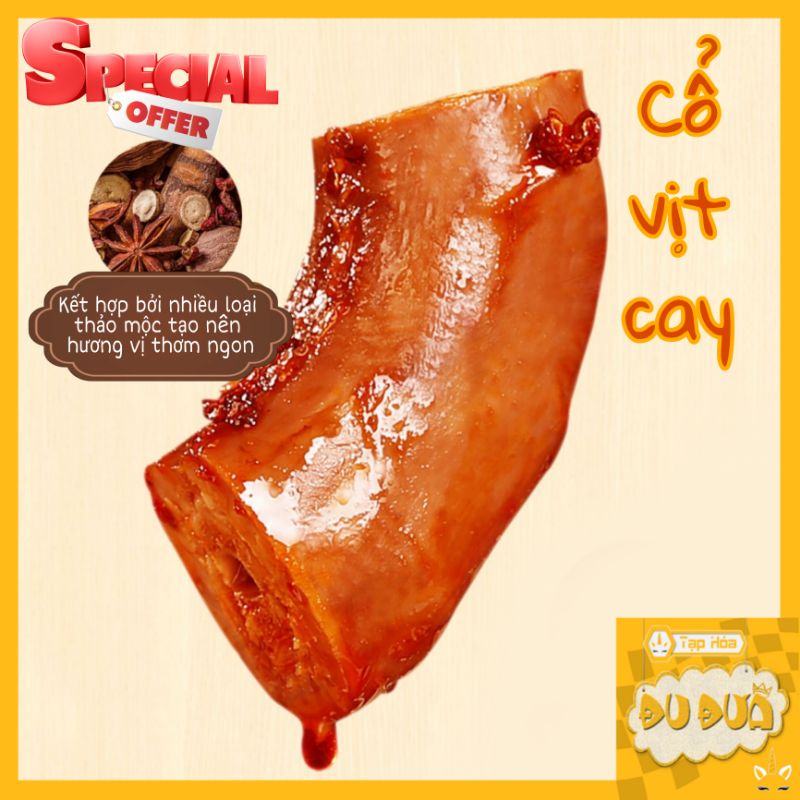 [Có sẵn] Gói Lẻ Cổ Vịt Cay Jingwu Hàng Chuẩn Ngon