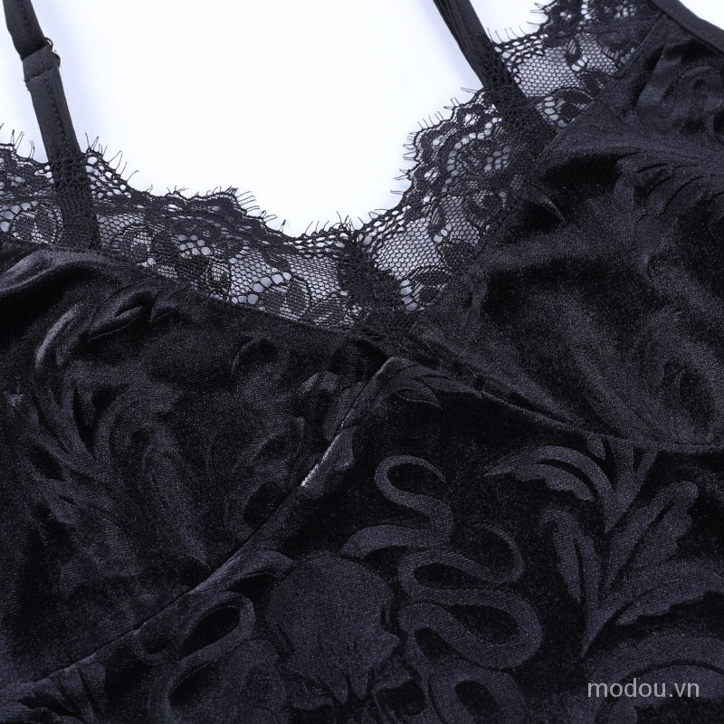 Áo croptop phối ren hoa thiết kế hở lưng quyến rũ | BigBuy360 - bigbuy360.vn