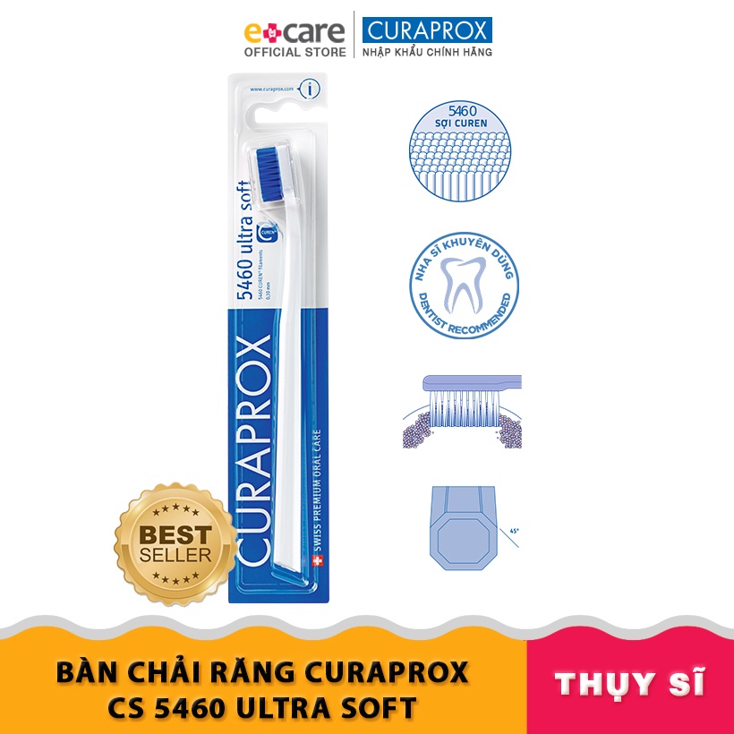 Bàn chải răng siêu mềm Curaprox CS 5460 Ultra Soft Thụy Sỹ