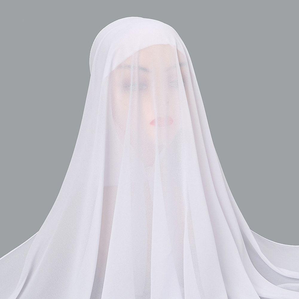 Khăn Choàng Chiffon Mềm Mại Chống Nắng Cho Phụ Nữ Hồi Giáo