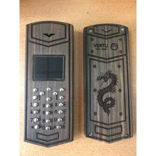 Vỏ gỗ cho điện thoại 1200 1208 1209 gỗ mun