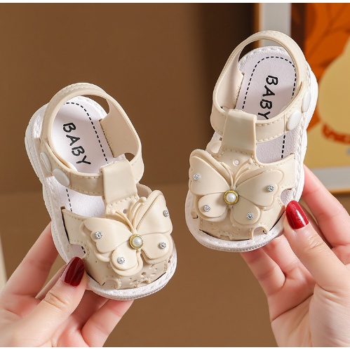 GIÀY SANDAL TẬP ĐI ĐẾ MỀM CHỐNG TRƯỢT CHO BÉ ( NƠ VÀ TAI THỎ )