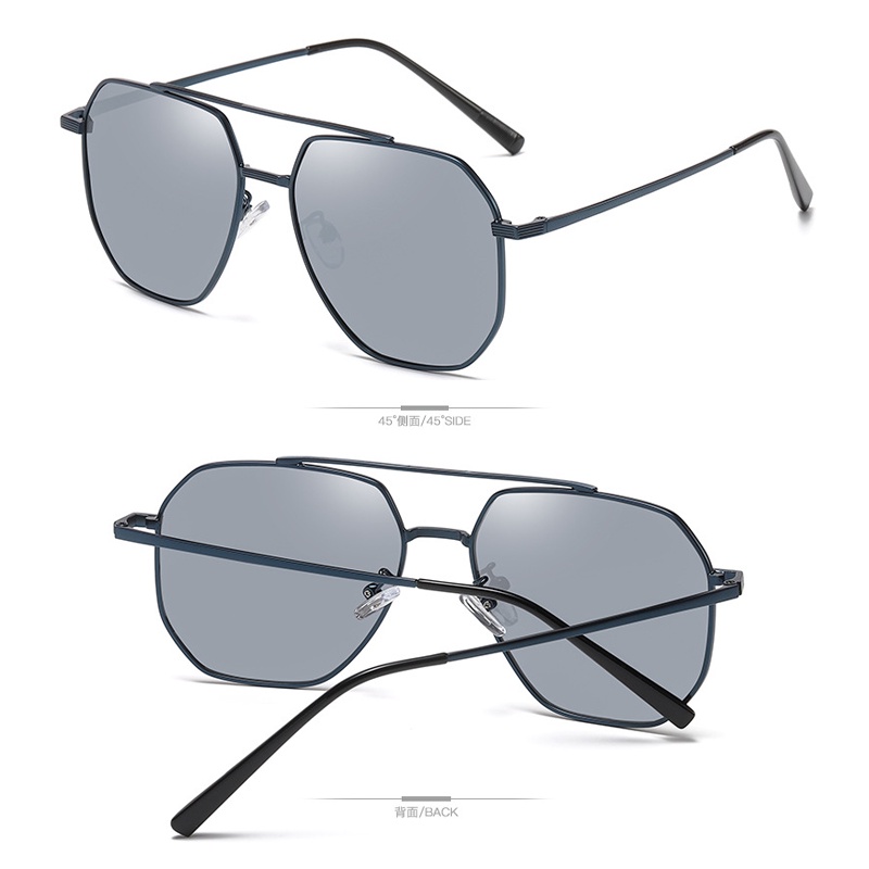 Kính Mát Phân Cực Gọng Đa Giác Cho Nam